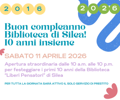 10° Anniversario Biblioteca dei Liberi Pensatori