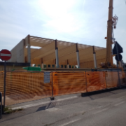 Foto cantiere lavori palestra Tiepolo