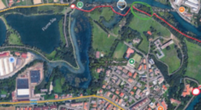 foto tratto Greenway chiuso